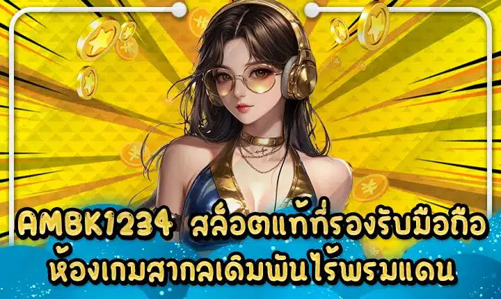 AMBK1234 สล็อตแท้ที่รองรับมือถือ ห้องเกมสากลเดิมพันไร้พรมแดน AMBK1234